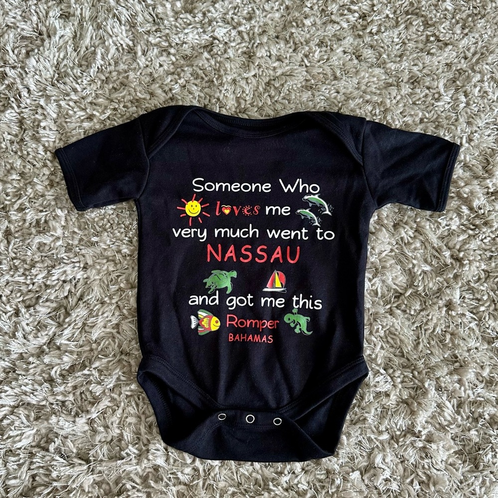 Nassau Bahamas Black Kids Onsie 12M